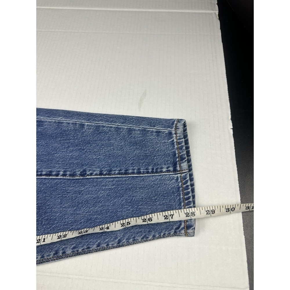 American Eagle Relaxed Mom Jeans Womens Sz 10 Long Tapered Distressed See Pics - Picture 10 of 10